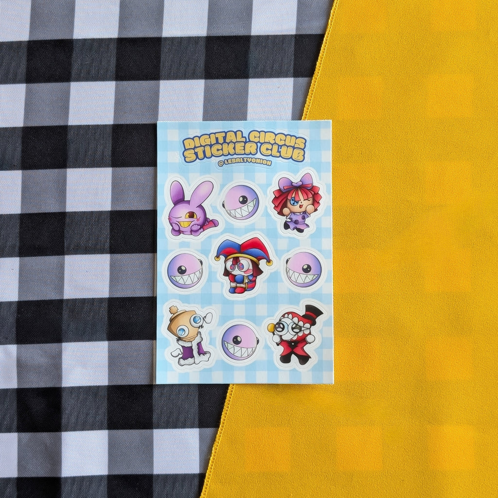 Digital Circus Sticker Sheet!