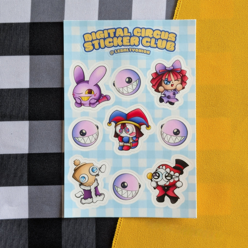 Digital Circus Sticker Sheet!