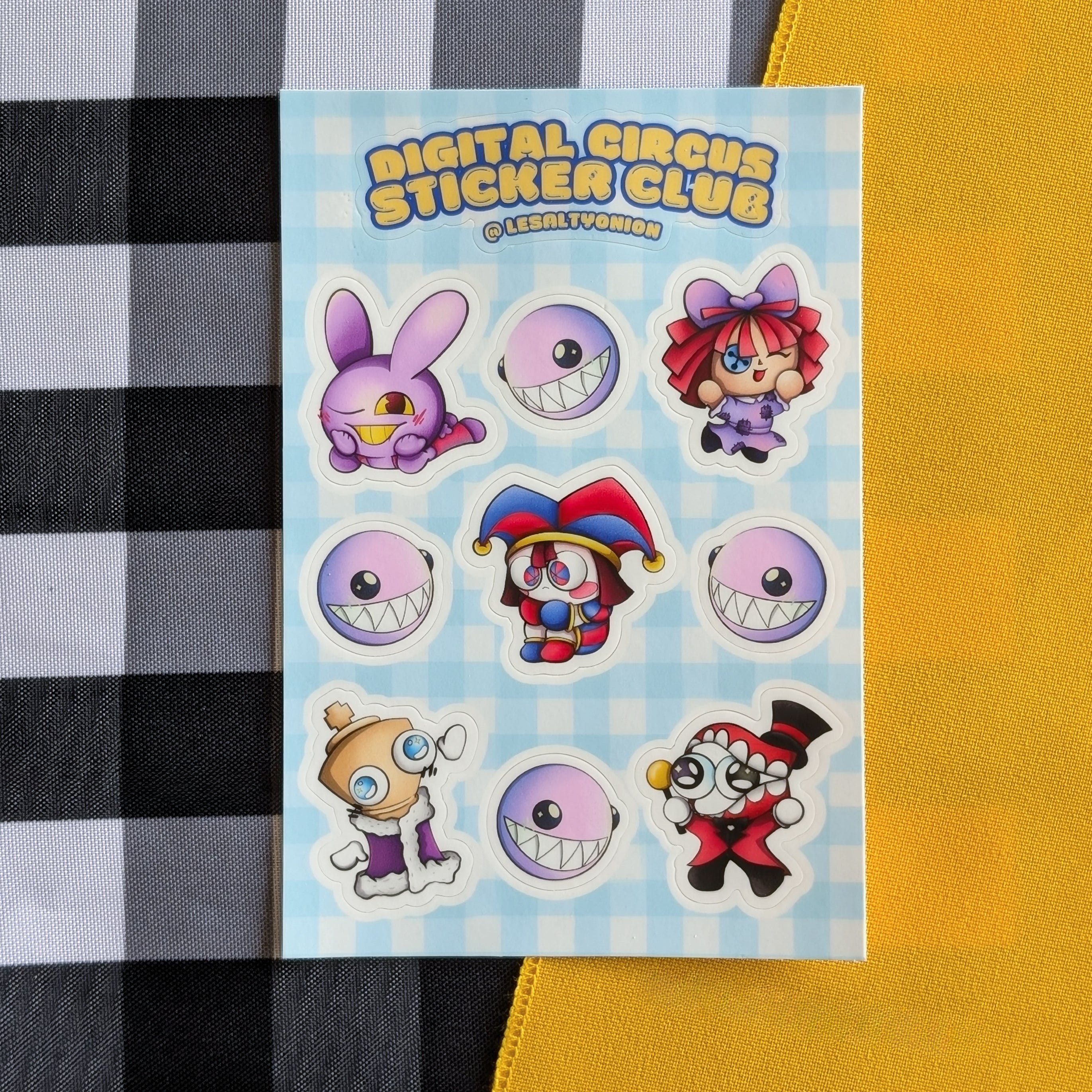 Digital Circus Sticker Sheet!