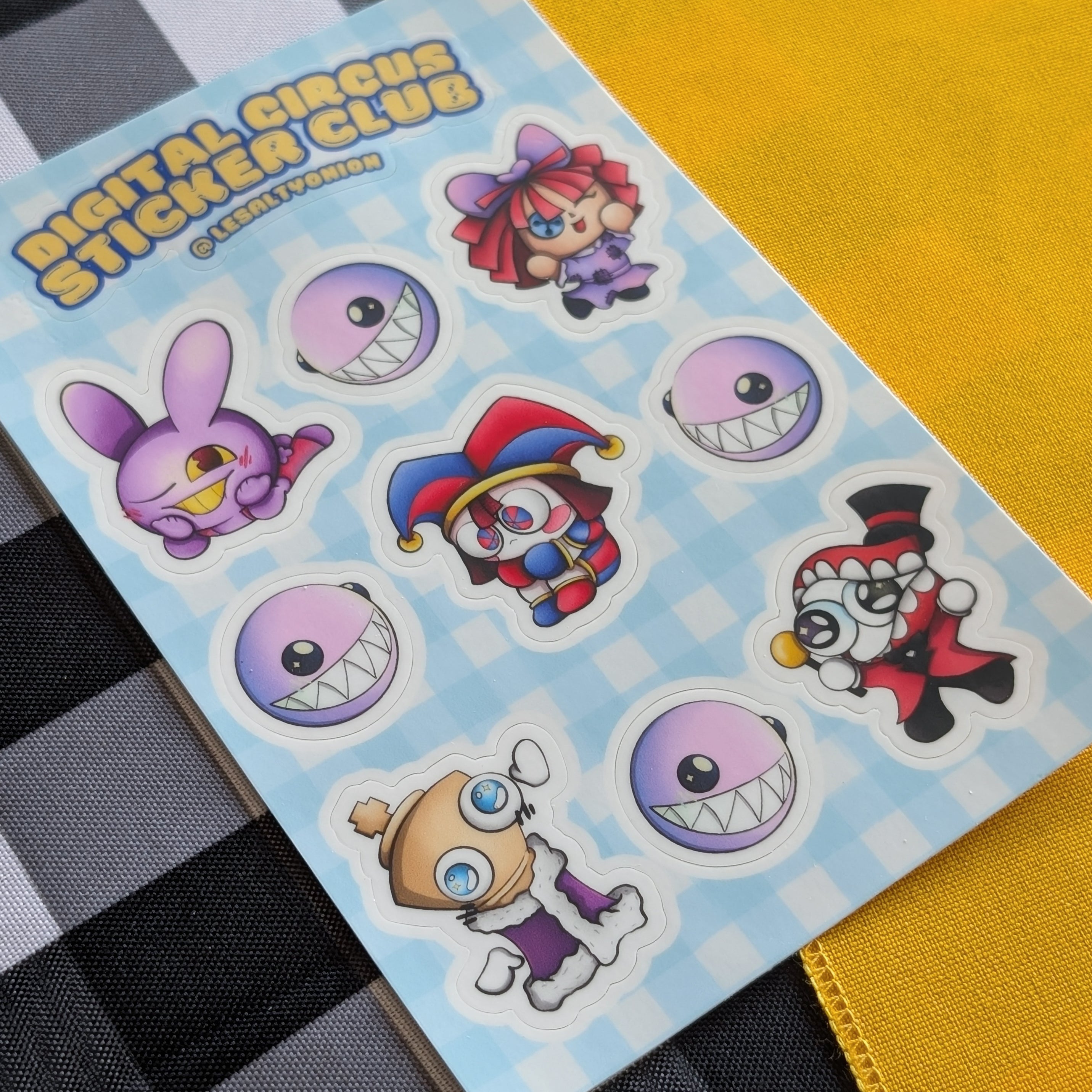 Digital Circus Sticker Sheet!