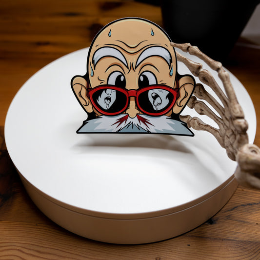 Pervy Roshi Vinyl Peeker Sticker