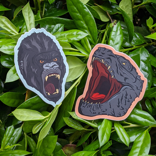 Godzilla VS Kong Vinyl Stickers