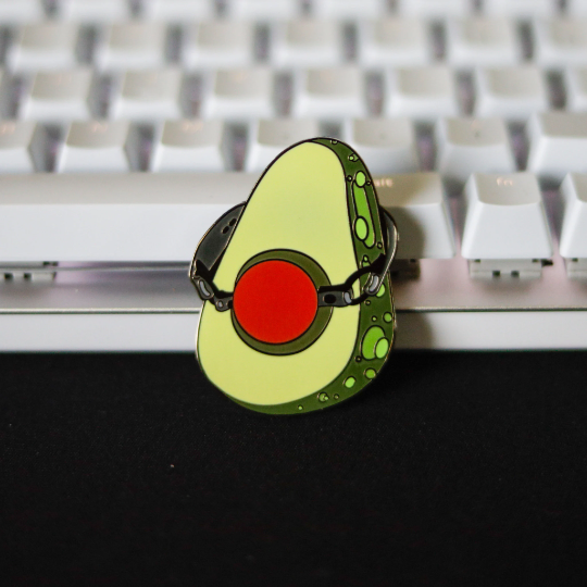 Kinky Avocado Hard Enamel Pin